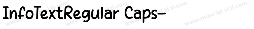 InfoTextRegular Caps字体转换